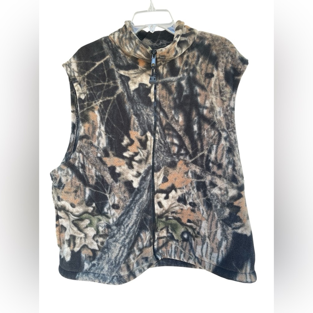 Scottish Greys Size XL Men’s Camouflage Fleece Vest zip Hunting